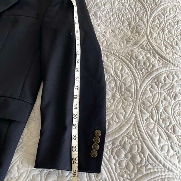 Joseph & Feiss Gold Blazer, Navy , 44 Reg 100% WORESTER WOOL EXECUTIVE Fit - Picture 13 of 16